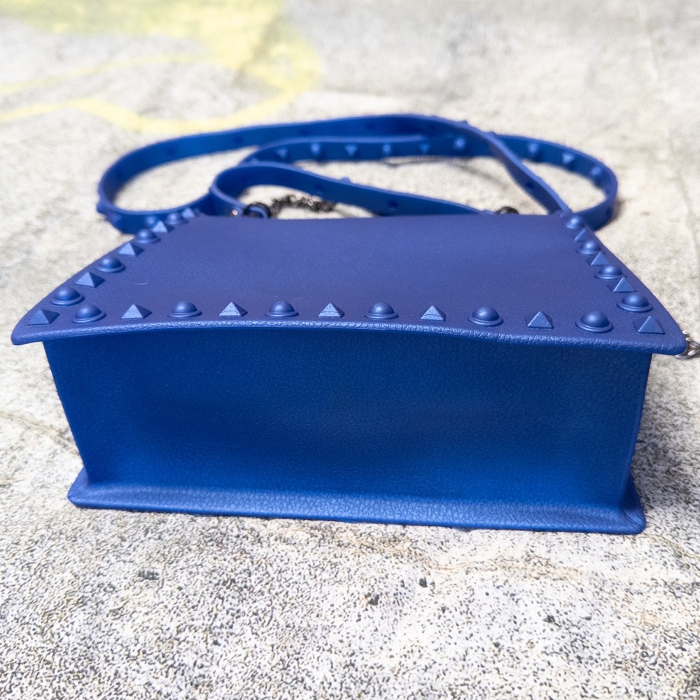 Blue Jelly Studded Crossbody Bag - Picture 4 of 8